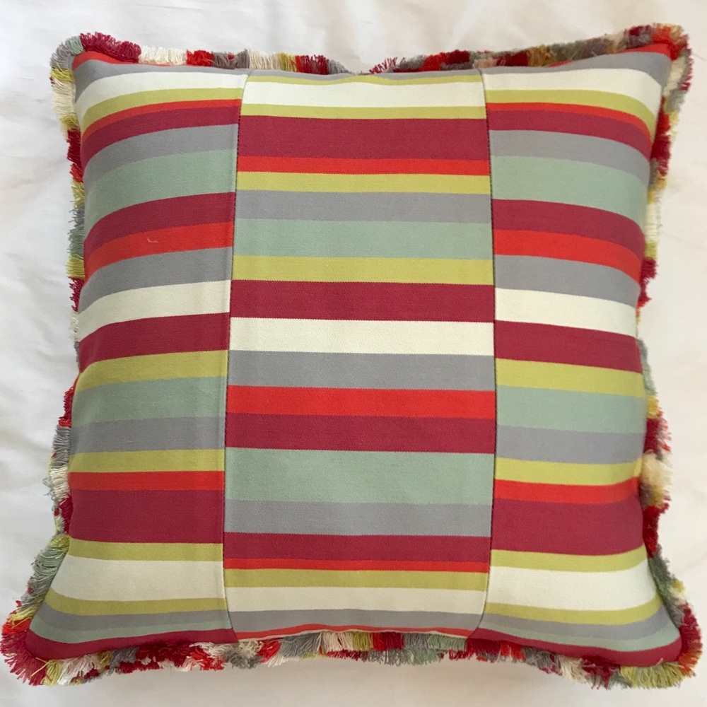 Multi Stripe Pillow Covers in 3 pc Set